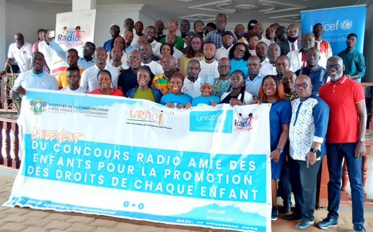 L’URPCI  et  le  bureau  UNICEF Côte d’Ivoire  lancent  l’édition 2025  du concours ‘’Radio Amie des Enfants’’ pour la promotion des d